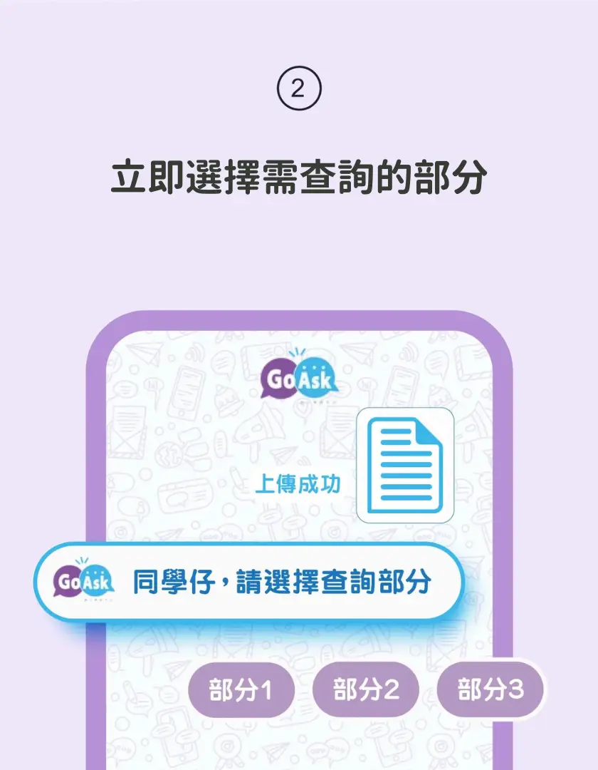 GoAsk how to use step 2